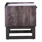 Nagle Cutout Mango Wood &amp; Marble Nightstand (22")