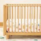 Organic Carpool Critters Crib Fitted Sheet