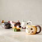Dapper Animal Holiday Figural Mugs