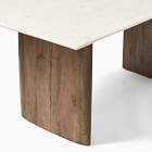 Anton Marble Dining Table (72") - Wood Legs