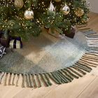 Faux Mohair Ombre Tree Skirt