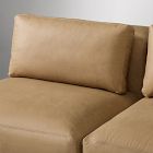 Quinten Leather 5-Piece Armless L-Shaped Sectional (112")