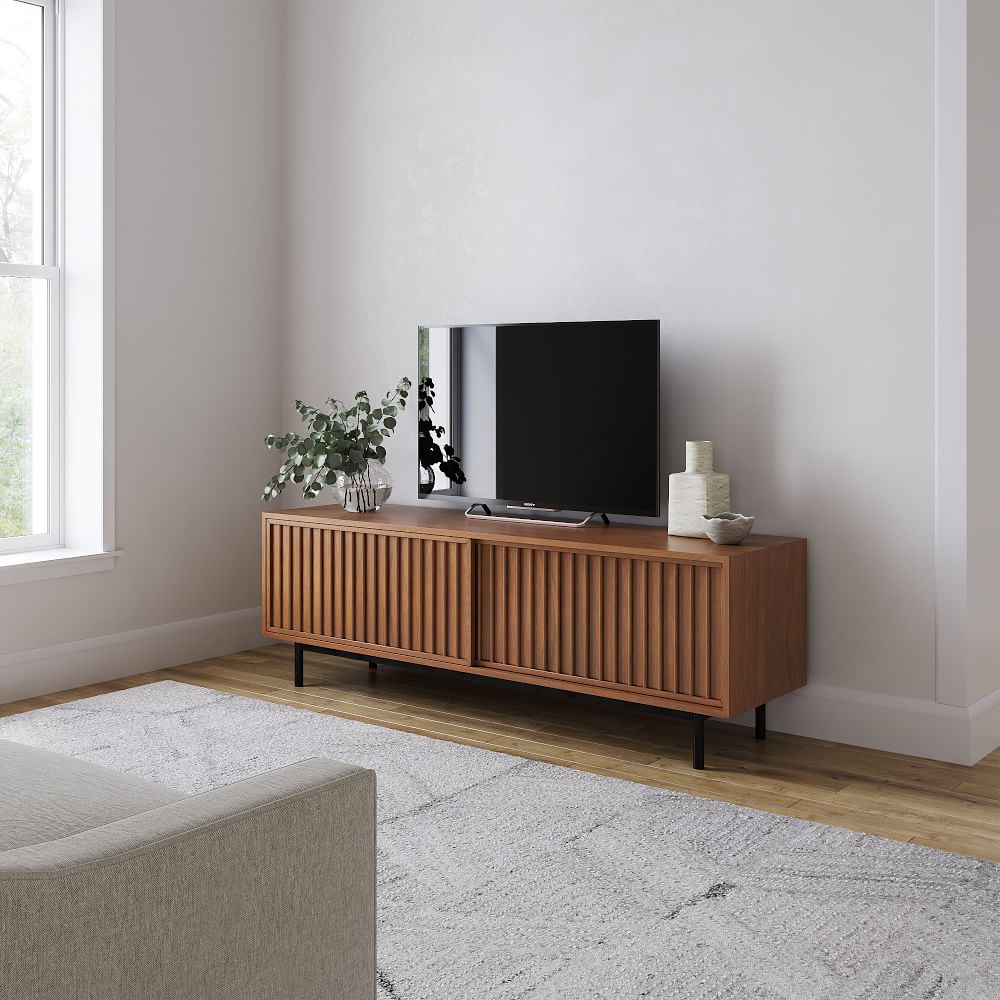 Slatted Media Console (67") by West Elm