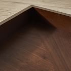 Modern Marquetry Wood Trays - Walnut