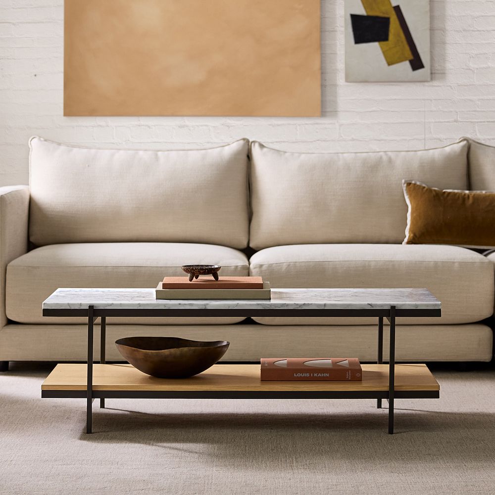 Pierce Marble Coffee Table (47.5") by West Elm