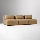 Quinten Leather Modular Armless Sofa (68"&ndash;102")