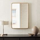 Streamline Wood Rectangle Wall Mirror