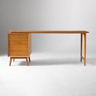 Mid-Century Modular Desk w/ File Cabinet (70") - ADA