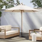 Round Outdoor Umbrella (9') - Wood Pole