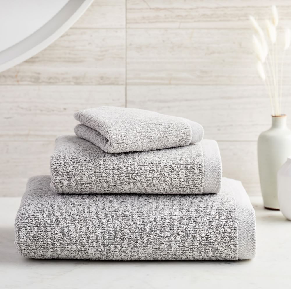 Everyday Textured Towel Sets - Set of 3 - (Bath Towel, Hand Towel, Washcloth)