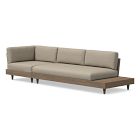 Portside Low Left Arm & Right Arm 2-Piece Corner Sofa Cushion Cover, Ash, Sunbrella® Cast