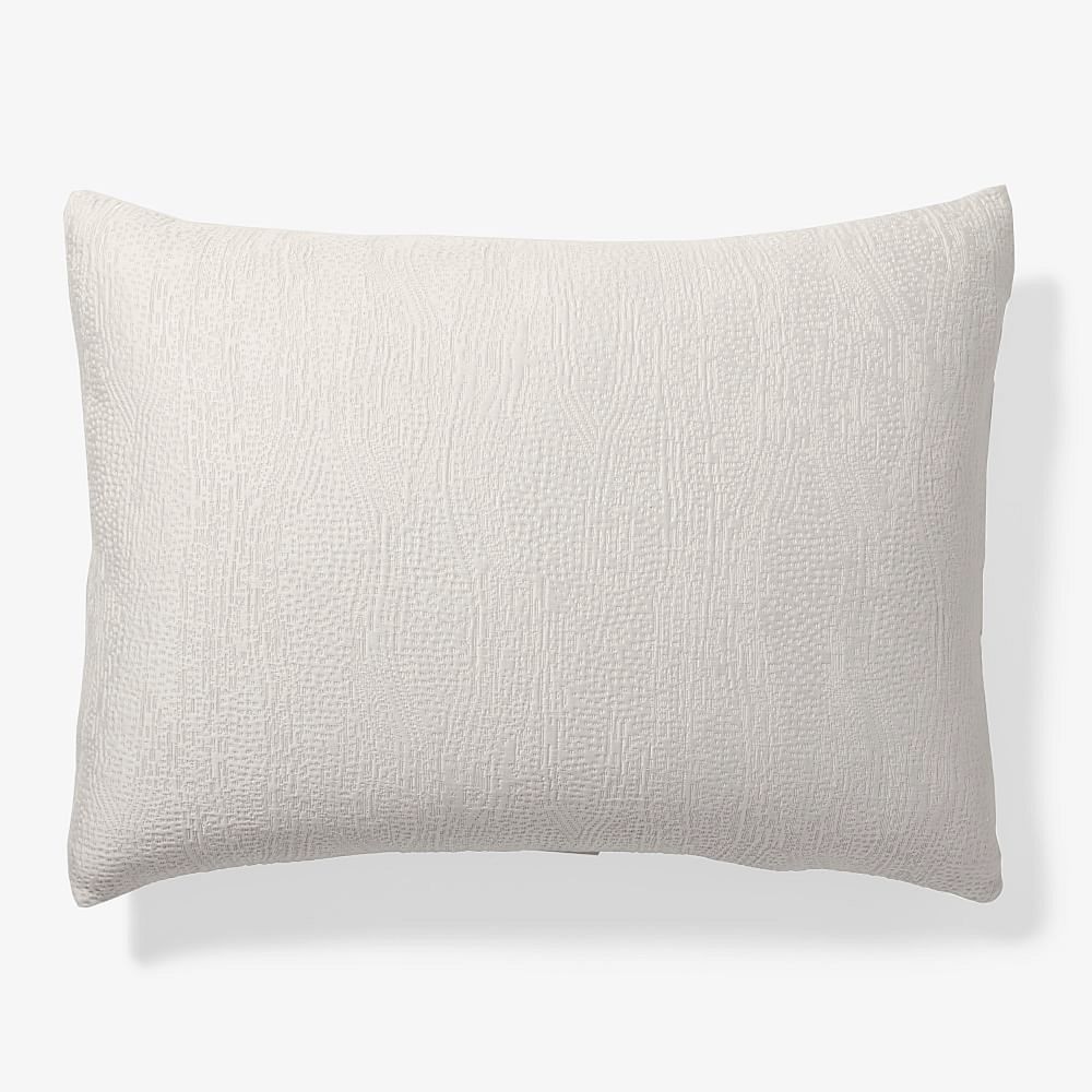 Standard Matelasse Duvet Shams - Frost Gray