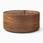Open Box: Volume Round Storage Drum Coffee Table (36") - Cool Walnut