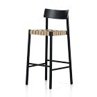 Open Box: A-Line Frame Bar Stool (31") - Almond Leather Blend