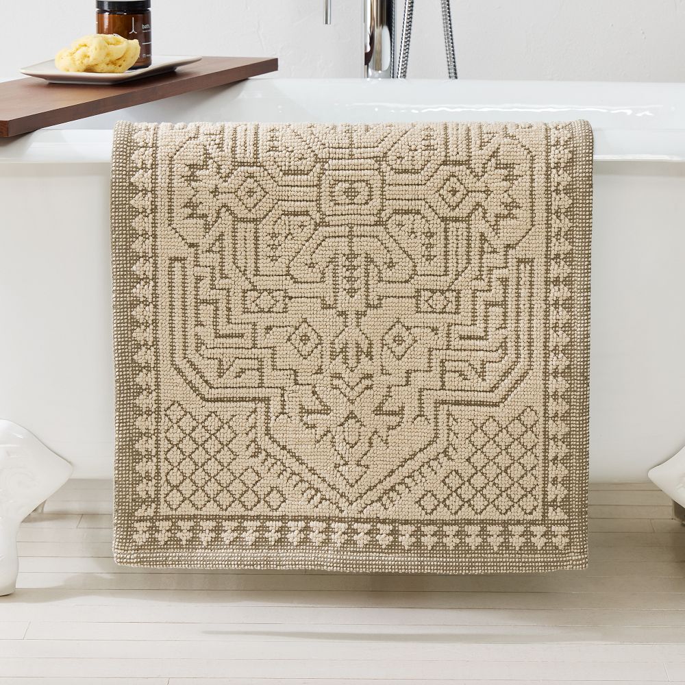 Woven Persian Bath Mat - 21"x34", Elm