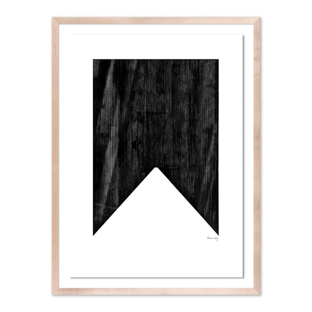 Triangle in Black Framed Wall Art by The Holly Collective by West Elm