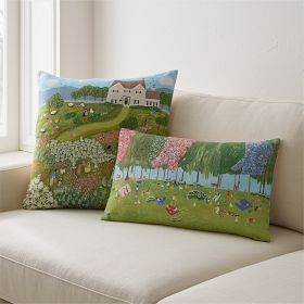 Nicole Cicak Egg Hunt Pillow Cover | West Elm