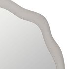 White Asymmetrical Wall Mirror