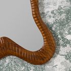 Carved Wood Irregular Mirror