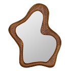 Carved Wood Irregular Mirror
