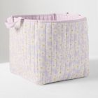 Daisy Quilted Square Bin