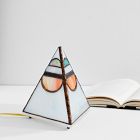 Friend of All Small Tabletop Pyramid Lamp - Moonrise Sunset