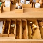 mDesign Bamboo Drawer Organizers (Set of 2)