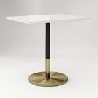 Orbit Restaurant Rectangle Dining Table - Quartz