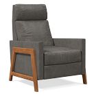 Open Box: Spencer Wood-Framed Leather Recliner