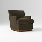 Open Box: Briar Arm Chair Down Performance Performance Modern Chenille Juniper Dark Walnut