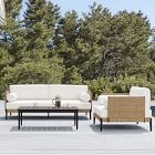 Ventura Aluminum Outdoor Sofa, Lounge Chair &amp; Coffee Table Set