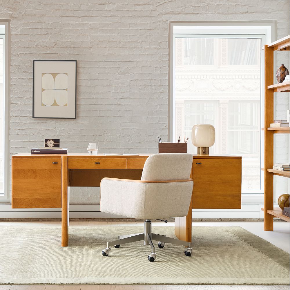Otto Solid Wood Executive Desk (74") by West Elm