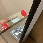 Open Box: Arched Metal Framed Medicine Cabinet, 16.5"W x 31"H - Matte Black