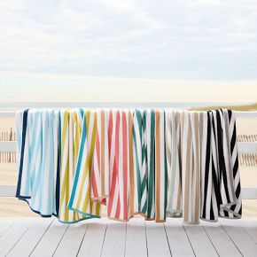 Biarritz Woven Stripe Beach Towel | West Elm