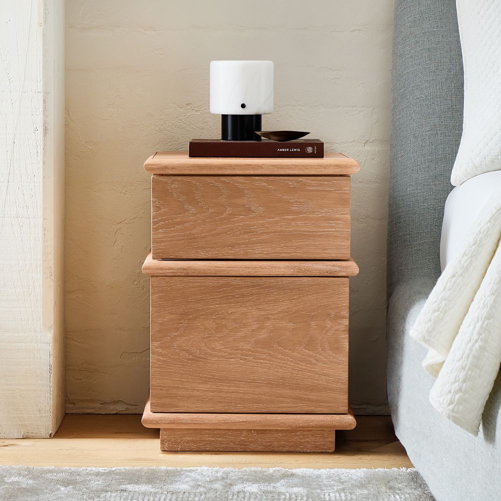 Aggie Cerused Mini Nightstand (16") by West Elm