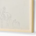 Sketched Horses Framed Wall Art