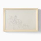 Sketched Horses Framed Wall Art