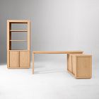 Cutler L-Shaped Desk (68") &amp; Bookcase (36") Set