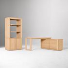 Cutler L-Shaped Desk (68") &amp; Bookcase (36") Set