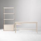 Tandem Desk &amp; Free Standing Shelf Set