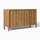 Open Box: Kids Scalloped 6-Drawer Dresser (56") - Toasted Oak