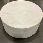 Open Box: Volume Round Drum Coffee Table (36") - Winter Wood