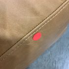 Open Box: Dalton Leather Ottoman - Ludlow Leather, Almond