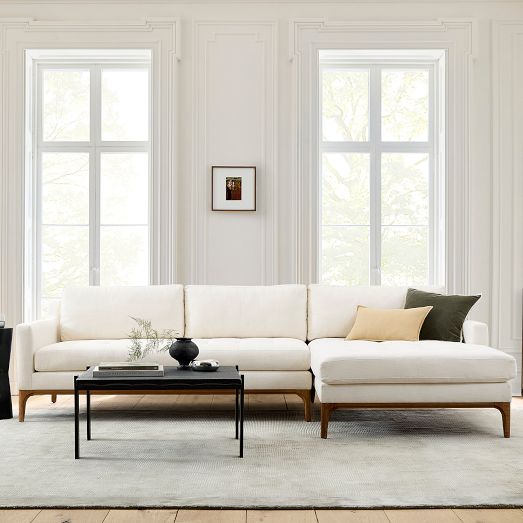 Parker Tufted 2-Piece Chaise Sectional (108") by West Elm