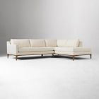 Parker Tufted 2-Piece Bumper Chaise Sectional (108")