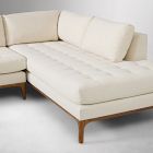 Parker Tufted 2-Piece Bumper Chaise Sectional (108")