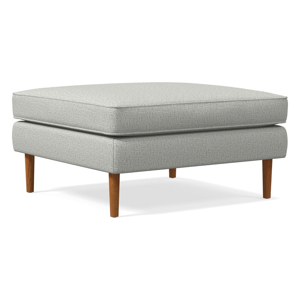Harris Loft Ottoman - Wood Legs by West Elm