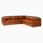 Marin Leather 3-Piece L-Shaped Sectional (114")