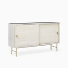 Modernist Wood &amp; Lacquer Shallow Media Console (48")