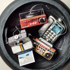 Glass Polaroid Camera Ornament